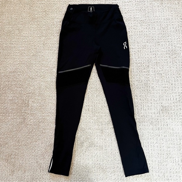 On Running Womens Movement Tights Long Black Sz S Soft Form Fitting Yoga Light